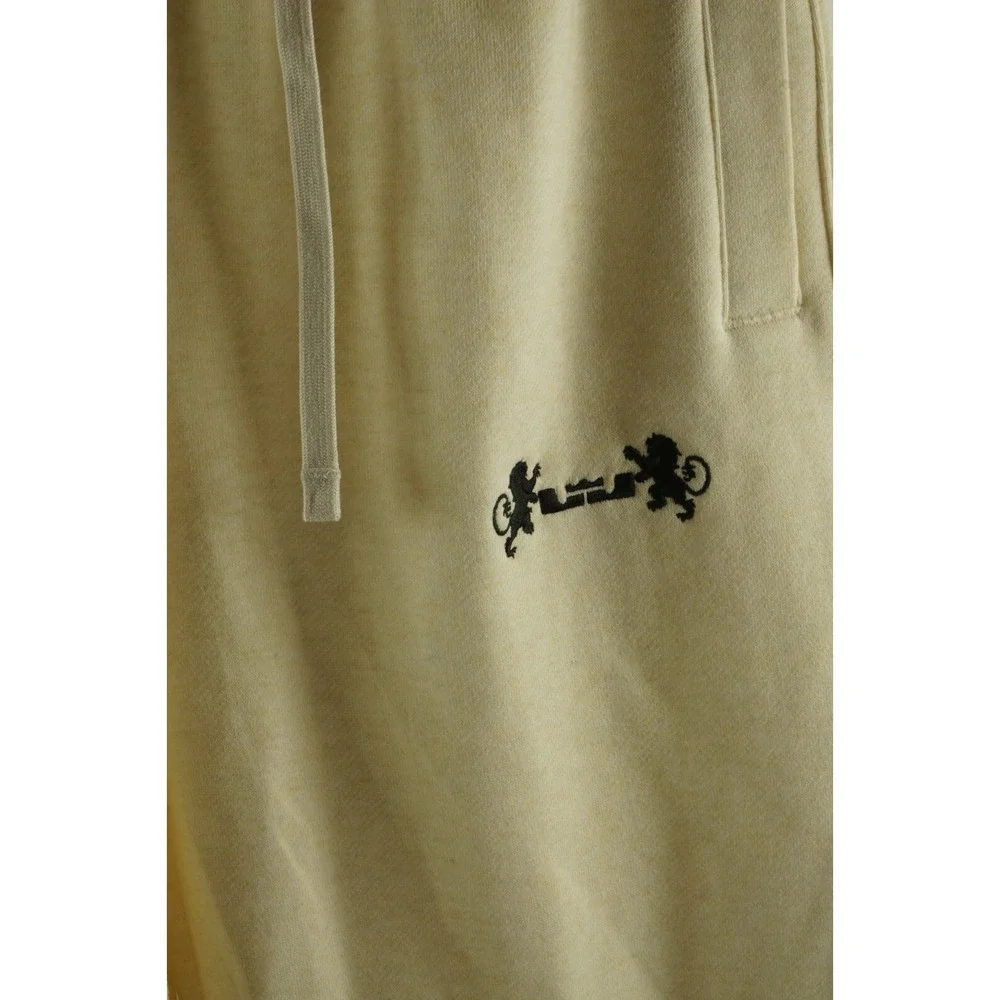 Nike‎ LeBron Logo Open Hem Fleece Pants Men's Medium x 26 Crop Off-White Phantom